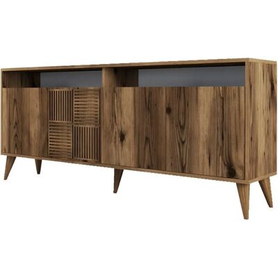 Buffet Kailua B105 Noyer - Panneaux de Particules Laminés - 79x180cm - Mobilier Moderne - Publicité Buffet Kailua B105 Noyer - Panneaux de Particules Laminés - 79x180cm - Mobilier Moderne - Publicité