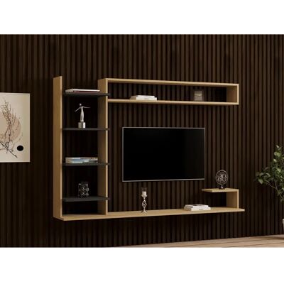 Hanah Home Noble TV-Unit - Saphir, Anthrazit - TV-Möbel Hanah Home Noble TV-Unit - Saphir, Anthrazit - TV-Möbel