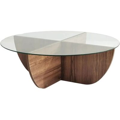 Hanah Home Walnuss Couchtisch - Rund 90cm Hanah Home Walnuss Couchtisch - Rund 90cm