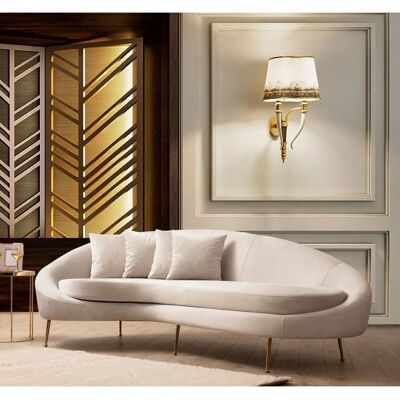 Homitis Eses 3-Sitzer linksbeinig beige Sofa Homitis Eses 3-Sitzer linksbeinig beige Sofa
