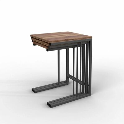 Homeroom - Gaga Nesting Tables - Eiche und Grau - 3 Größen - Nesting Tables Homeroom - Gaga Nesting Tables - Eiche und Grau - 3 Größen - Nesting Tables