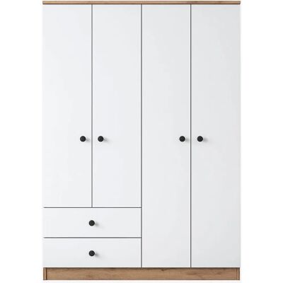 MUEBLES Armario kailua 664 - Valnød Hvid - Garderobe MUEBLES Armario kailua 664 - Valnød Hvid - Garderobe