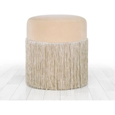 Atelier Del Sofa Merkur - Crem Velours Hocker - Hocker Atelier Del Sofa Merkur - Crem Velours Hocker - Hocker