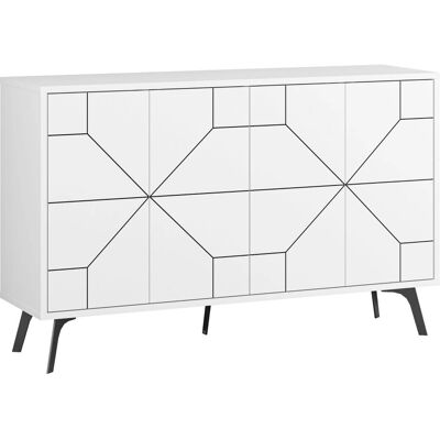 Homitis Kailua 426 Blanc - Buffet et meuble TV - Publicité Homitis Kailua 426 Blanc - Buffet et meuble TV - Publicité