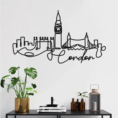 Wallity Londres Accesorio de Pared de Metal - Decoración del Hogar Wallity Londres Accesorio de Pared de Metal - Decoración del Hogar