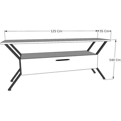 Skye Decor Rylan 124x35x54 cm - TV Möbel Skye Decor Rylan 124x35x54 cm - TV Möbel