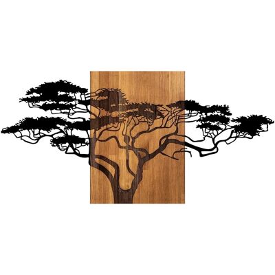 Wallity Walnuss Akazienbaum Wanddekoration - Modernes Holzaccessoire Wallity Walnuss Akazienbaum Wanddekoration - Modernes Holzaccessoire