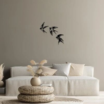 Wallity Swallows Metal Wall Decor - 294 Wallity Swallows Metal Wall Decor - 294