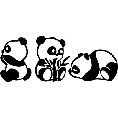 Wallity Panda Accesorio de Pared de Metal - Decoración y Hogar Wallity Panda Accesorio de Pared de Metal - Decoración y Hogar