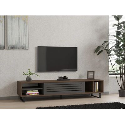 Kalune Design Eray Noyer Anthracite - Support TV - Style Industriel Kalune Design Eray Noyer Anthracite - Support TV - Style Industriel