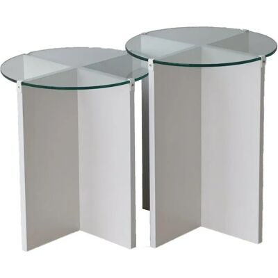 Hanah Home Lily Nesting Table - Weiß Hanah Home Lily Nesting Table - Weiß
