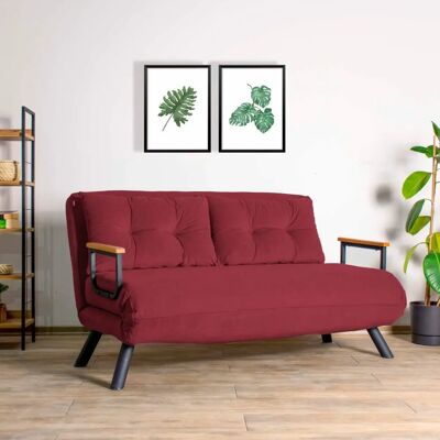 Canapea extensibilă Menzzo Yolanda Bordeaux Canapea extensibilă Menzzo Yolanda Bordeaux
