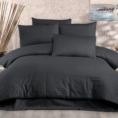En Vogue - Lilyum - Anthracite - 140x200 cm - Parure housse de couette - Publicité En Vogue - Lilyum - Anthracite - 140x200 cm - Parure housse de couette - Publicité