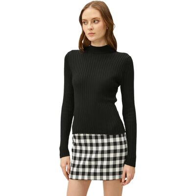 Koton L Pull noir ajusté - Pull Koton L Pull noir ajusté - Pull