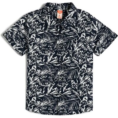 Chemise à manches courtes Koton avec poche - Fleurs en coton - Vêtements pour garçons Chemise à manches courtes Koton avec poche - Fleurs en coton - Vêtements pour garçons