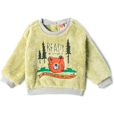 Sweat-shirt en peluche Koton avec appliqué ours en peluche Sweat-shirt en peluche Koton avec appliqué ours en peluche