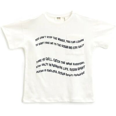 T-shirt imprimé Koton - Manches courtes, Poches - Style été garçon T-shirt imprimé Koton - Manches courtes, Poches - Style été garçon