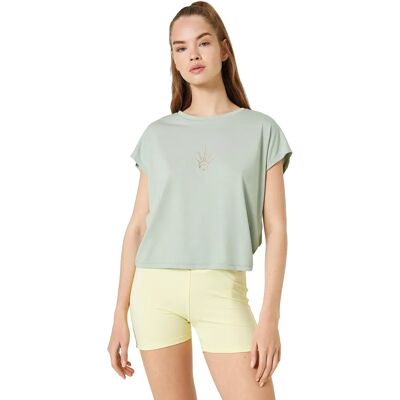 T-shirt de sport en modal de Koton - Détail dans le dos - Crème - XL T-shirt de sport en modal de Koton - Détail dans le dos - Crème - XL