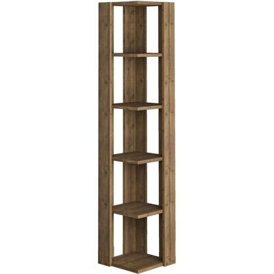 Decortie - Nati Eckregal - Dark oak - 34 cm wide - 161 cm high - corner shelf Decortie - Nati Eckregal - Dark oak - 34 cm wide - 161 cm high - corner shelf