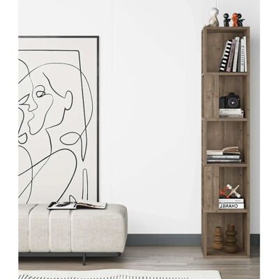 Decortie - Piano Bücherregal - Dark Oak - Bookcase Decortie - Piano Bücherregal - Dark Oak - Bookcase