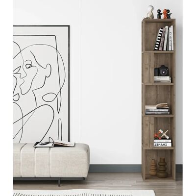 Decortie - Piano Bücherregal - Dark Oak - Bookcase Decortie - Piano Bücherregal - Dark Oak - Bookcase