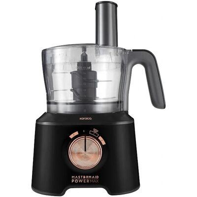 Karaca Mastermaid Power Max 11 in 1 Food Processor - Black-Copper - 2500W Karaca Mastermaid Power Max 11 in 1 Food Processor - Black-Copper - 2500W