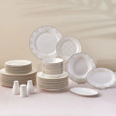 Karaca Siena 53 darabos porcelán étkészlet 12 személyre Karaca Siena 53 darabos porcelán étkészlet 12 személyre