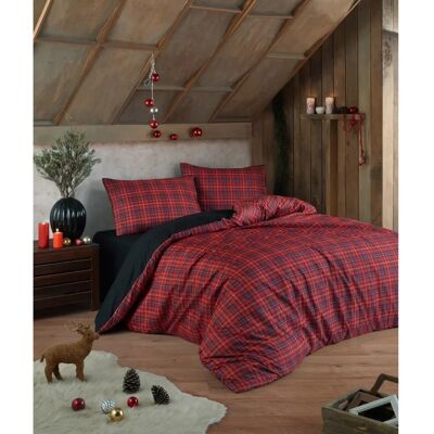 Altri Brand - Copripiumino Tartan - 260x220 cm - 50x80 cm 2 pezzi - Duvet Cover Set Altri Brand - Copripiumino Tartan - 260x220 cm - 50x80 cm 2 pezzi - Duvet Cover Set