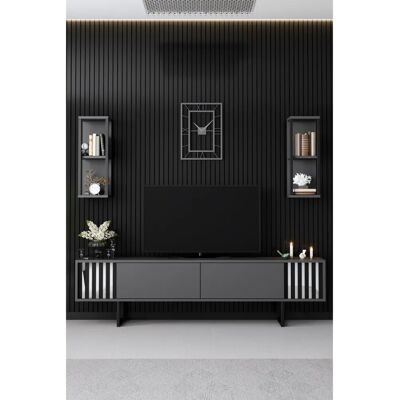 Kailua Z105 Modulares TV Möbel - Anthrazit - Fernsehmöbel Kailua Z105 Modulares TV Möbel - Anthrazit - Fernsehmöbel