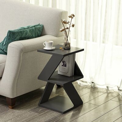 Woody Fashion Albeni Beistelltisch - Anthrazit - Quadrat - 30x30x50 cm Woody Fashion Albeni Beistelltisch - Anthrazit - Quadrat - 30x30x50 cm