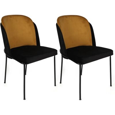 Hanah Home Dore Stuhlset - Metall Velours 2 Stück Hanah Home Dore Stuhlset - Metall Velours 2 Stück