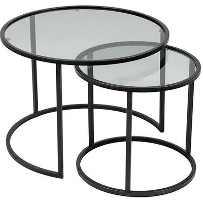 Woody Fashion Modell 706CLN1142 Kaffee Nesting Runder Tisch - Beistelltisch Woody Fashion Modell 706CLN1142 Kaffee Nesting Runder Tisch - Beistelltisch