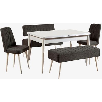 Set de Masă Extensibil Hanah Home - Modern, 5 Piese, In Set de Masă Extensibil Hanah Home - Modern, 5 Piese, In