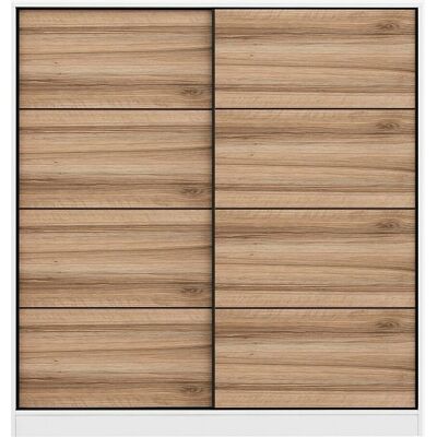 MUEBLES Kailua T102 - Uși glisante - 190x180x60cm - Dulap MUEBLES Kailua T102 - Uși glisante - 190x180x60cm - Dulap