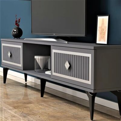 Hanah Home Support TV Zero - Anthracite, Argent - Support TV Hanah Home Support TV Zero - Anthracite, Argent - Support TV