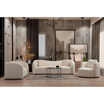 Hanah Home Assos 2-personers Beige Sofa Hanah Home Assos 2-personers Beige Sofa
