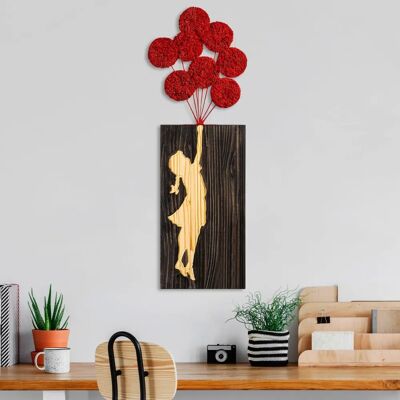 Wallity Banksy Dekoracyjny drewniany akcesorium na ścianę - Dekoracja ścienna Wallity Banksy Dekoracyjny drewniany akcesorium na ścianę - Dekoracja ścienna