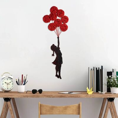 Wallity Rotes und Schwarzes Metall-Wandbild - 11-1 - Wandaccessoire Wallity Rotes und Schwarzes Metall-Wandbild - 11-1 - Wandaccessoire
