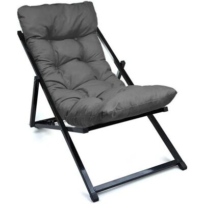 Atelier del Sofa Sonnenliege - Dunkelgrau - Entspannen im Garten Atelier del Sofa Sonnenliege - Dunkelgrau - Entspannen im Garten
