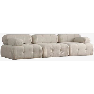 Hanah Home Canapé 3 places Puca Beige - Mobilier - Publicité Hanah Home Canapé 3 places Puca Beige - Mobilier - Publicité