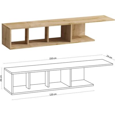 Hanah Home Saphir Eiche TV-Schrank - Dec0069 Hanah Home Saphir Eiche TV-Schrank - Dec0069