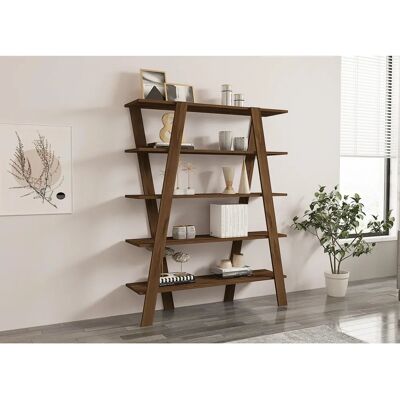 Hanah Home Conde Walnuss Bücherregal - Bücherregal Hanah Home Conde Walnuss Bücherregal - Bücherregal