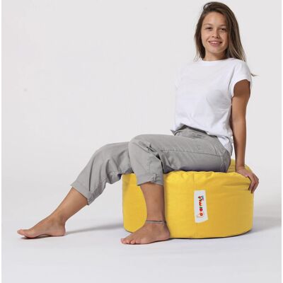 Atelier del Sofa Garten-Pouffe - Gelb - Rund - Pouf Atelier del Sofa Garten-Pouffe - Gelb - Rund - Pouf
