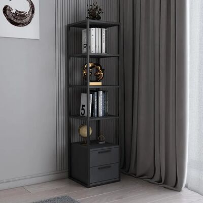 Bibliothèque Robbins - Noir, Anthracite Bibliothèque Robbins - Noir, Anthracite