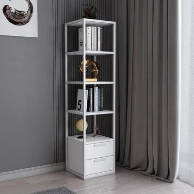 Robbins Witte Plank met 2 Lades - Plank Robbins Witte Plank met 2 Lades - Plank