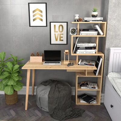 Hanah Home Vina Eiche Arbeitstisch - Schreibtisch Hanah Home Vina Eiche Arbeitstisch - Schreibtisch