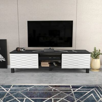 Kalune Design - Miriam - Schwarz/Weiß - TV stand Kalune Design - Miriam - Schwarz/Weiß - TV stand