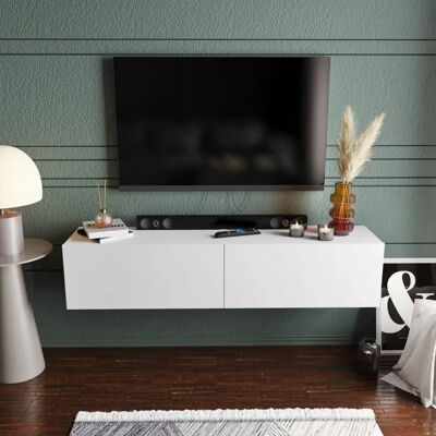 Hanah Home Poling Weiß TV-Schrank - Fernsehmöbel Hanah Home Poling Weiß TV-Schrank - Fernsehmöbel