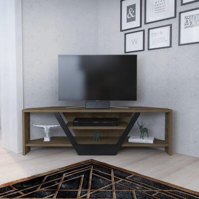Hanah Home TV-Ständer Sares - Oud Eiche, Schwarz - TV Stand Hanah Home TV-Ständer Sares - Oud Eiche, Schwarz - TV Stand