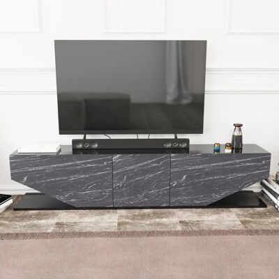 Hanah Home TV-Möbel Inci - Schwarz - TV Möbel Hanah Home TV-Möbel Inci - Schwarz - TV Möbel